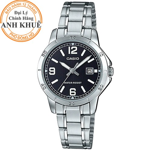 Đồng hồ nữ dây thép Casio Anh Khuê LTP-V004D-1B2UDF