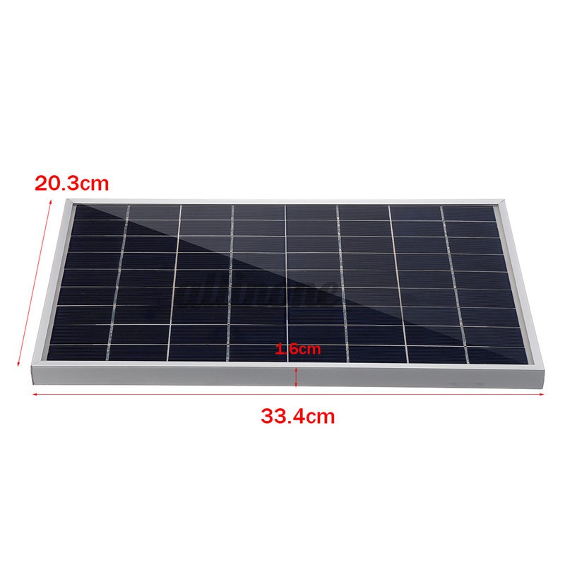 Bộ Sạc Pin Năng Lượng Mặt Trời 30w 12v Kèm Điều Khiển 40a