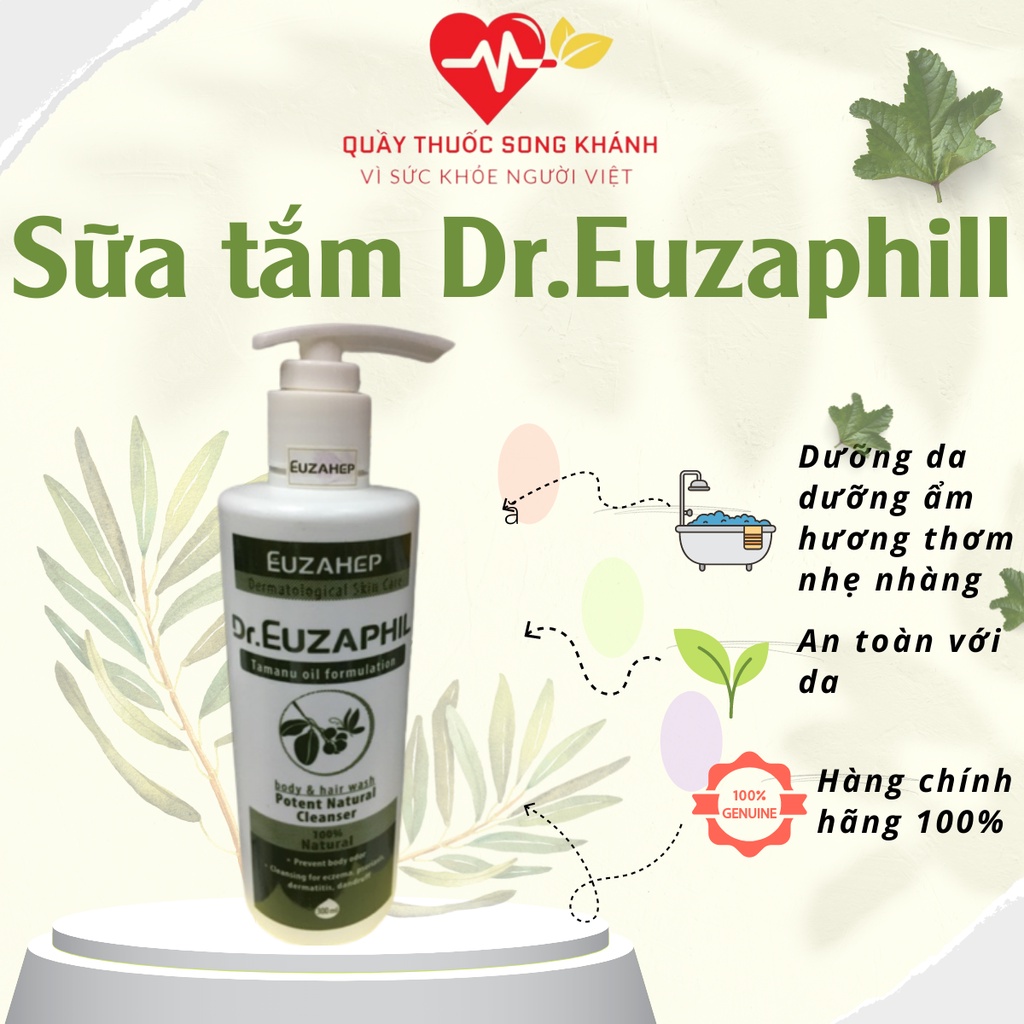 Sữa Tắm Tinh Dầu Dr Euzaphil cho da nhạy cảm