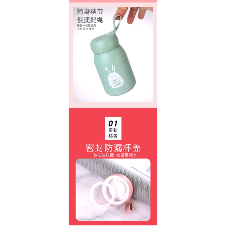 Ly Thủy Tinh Mini Hình Thỏ Munchkin Dễ Thương