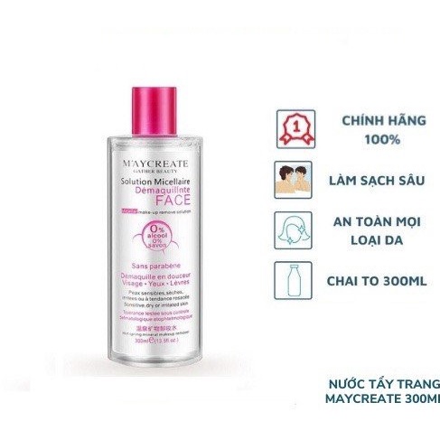 Nước tẩy trang MayCreate 300ml TQ