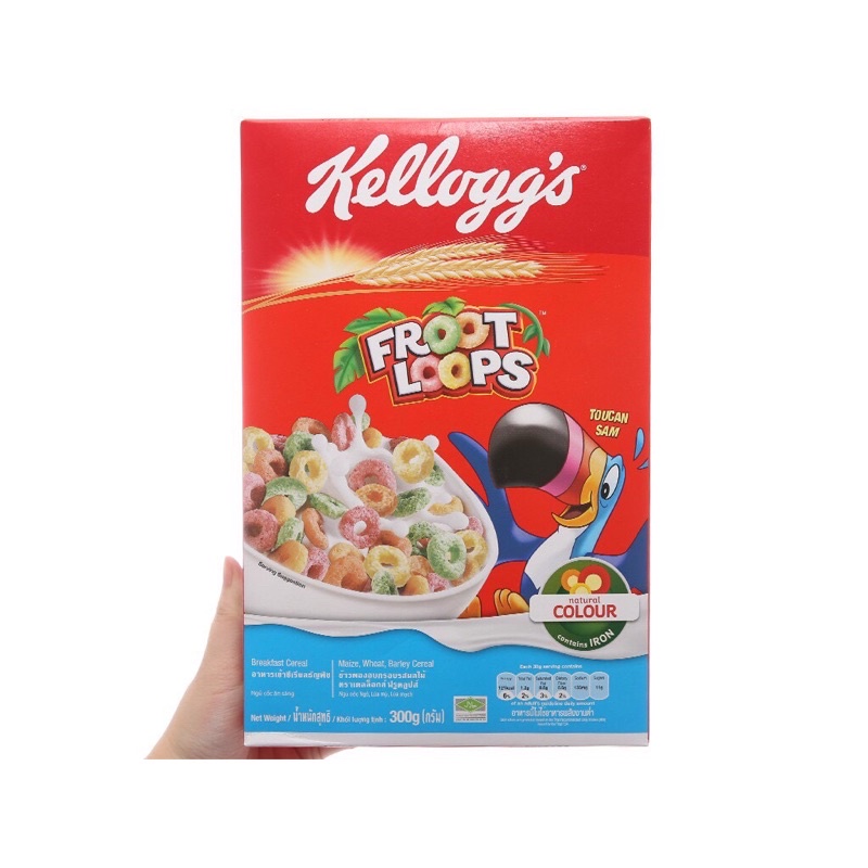 NGŨ CỐC DINH DƯỠNG/ BÁNH ĂN SÁNG KELLOGG'S FROOT LOOPS Hộp 150G/285G