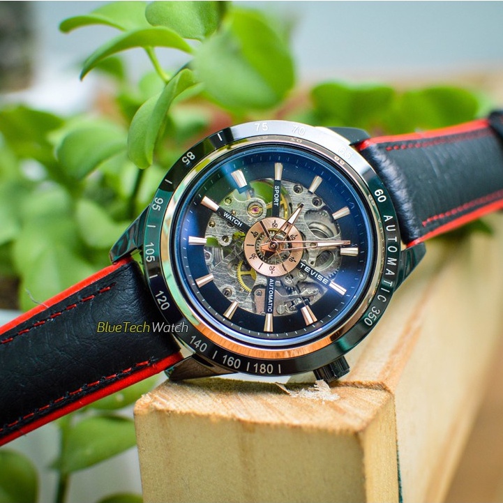 ĐỒNG HỒ CƠ LỘ MÁY NAM TEVISE DÂY DA CAO CẤP CHÍNH HÃNG