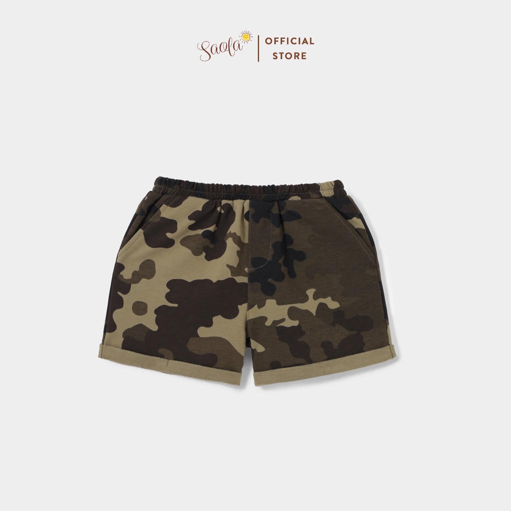 Quần short thun họa tiết camo năng động cho bé - TITUS PANTS - PAL008 - SAOLA CLOTHING