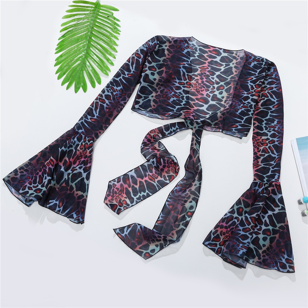 Bộ Bikini 3 Mảnh Họa Tiết Da Rắn Gợi Cảm Cho Nữ | BigBuy360 - bigbuy360.vn