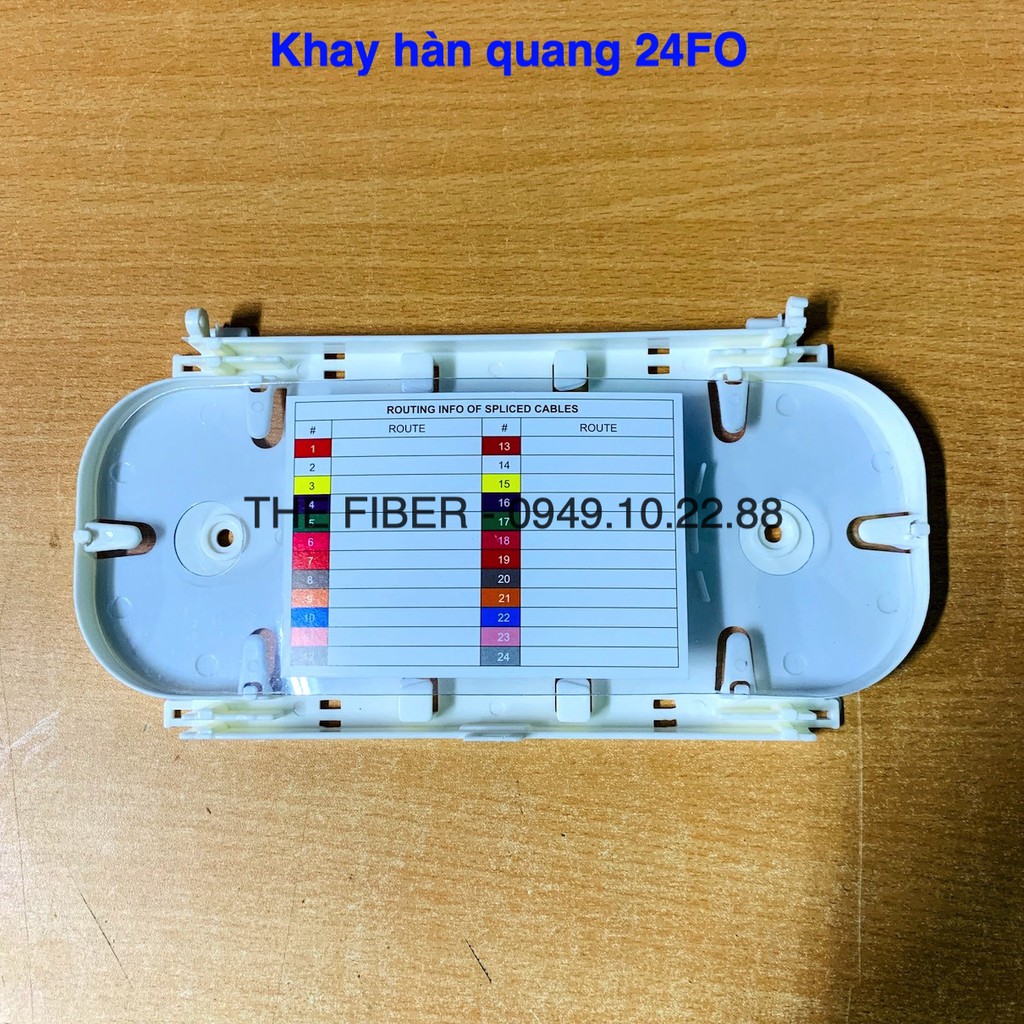 Khay hàn quang 24FO - 12/24FO dùng để gắn ODF bảo vệ mối hàn sơi quang