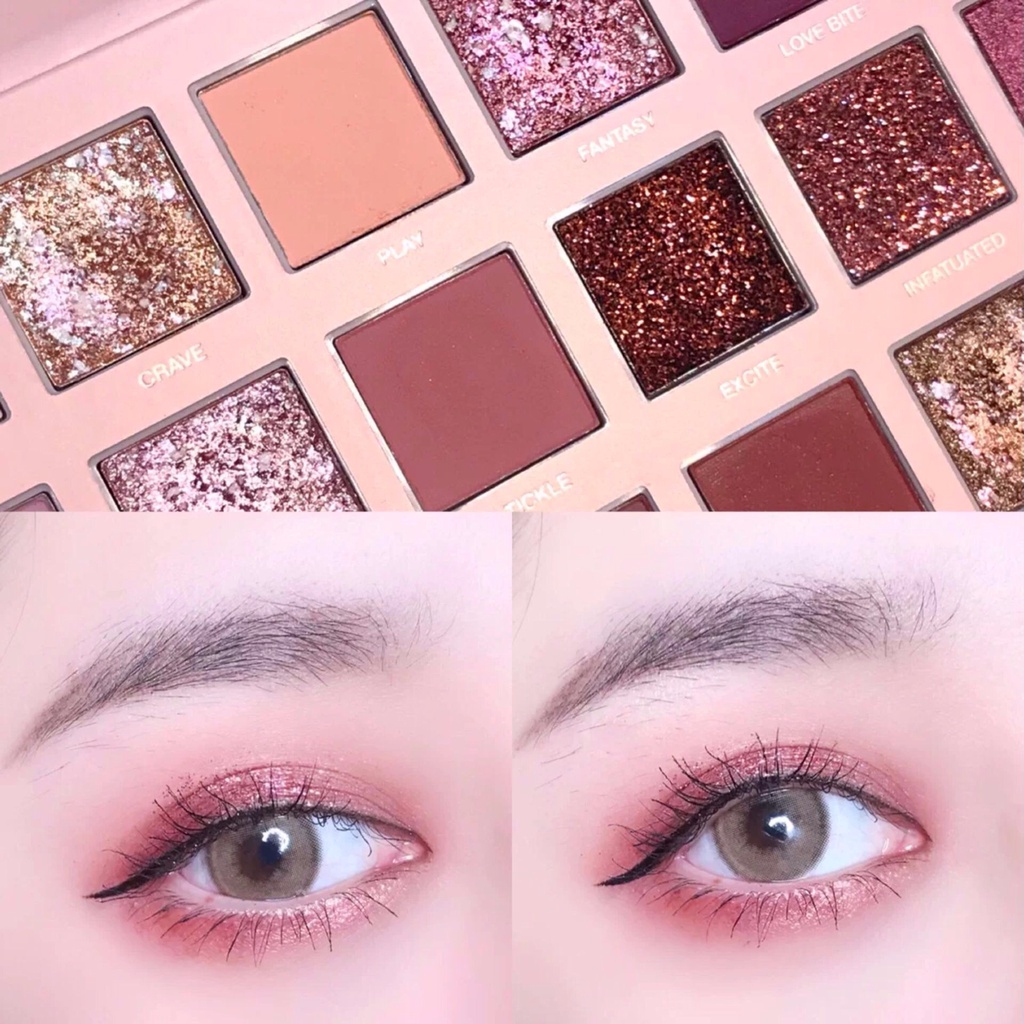 Bảng Phấn Mắt 18 Màu Sắc Tông Lì/Hiệu Ứng Ngọc Trai Lấp Lánh Chống Thấm Nước Chống Nhòe