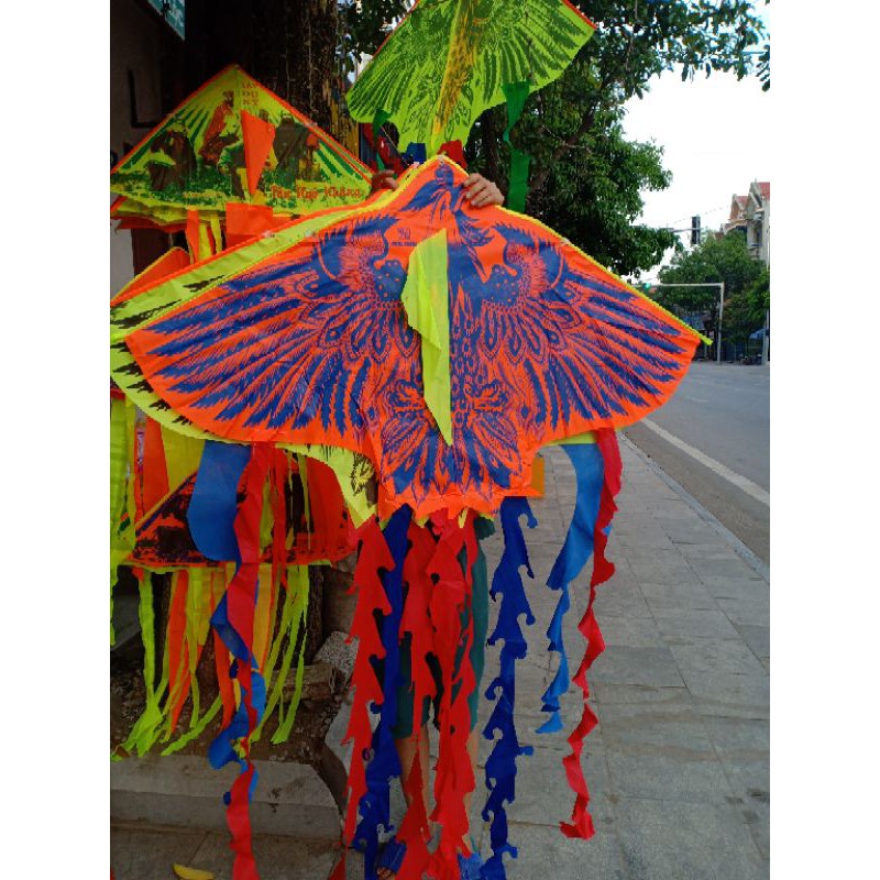 [ICLN9 giảm 5K cho đơn hàng 50k]  Diều Phượng Hoàng lửa, Diều Phụng Hoàng 5 đuôi cánh to tặng kèm dây