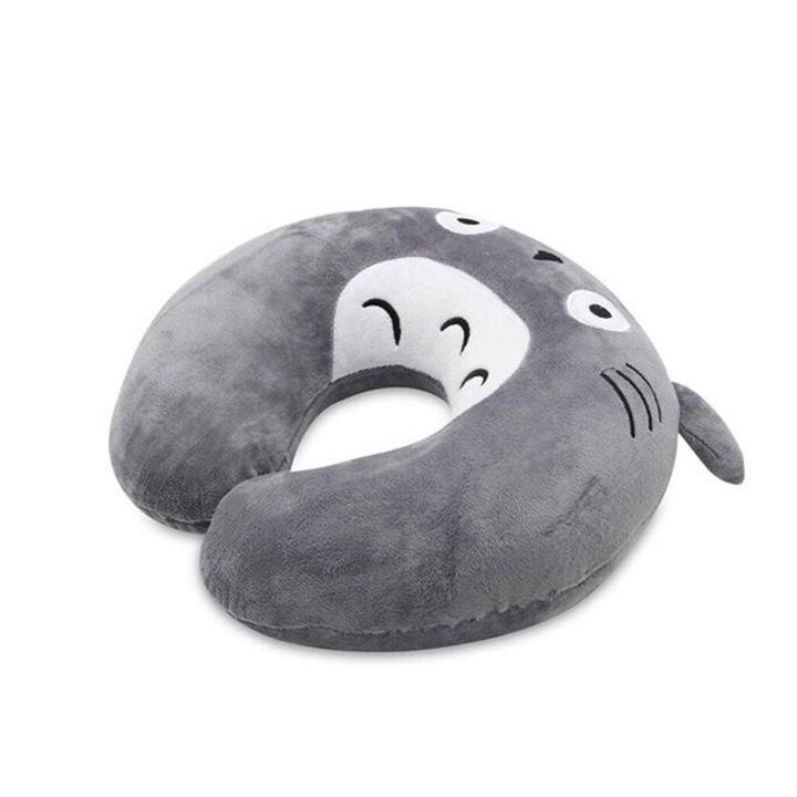 Gối Kê Cổ văn phòng, Gối Totoro Chữ U Vải Nhung Mền Mịn, Bông Gòn Cao Cấp Quà Tặng Tyệt Vời Cho Người Thân