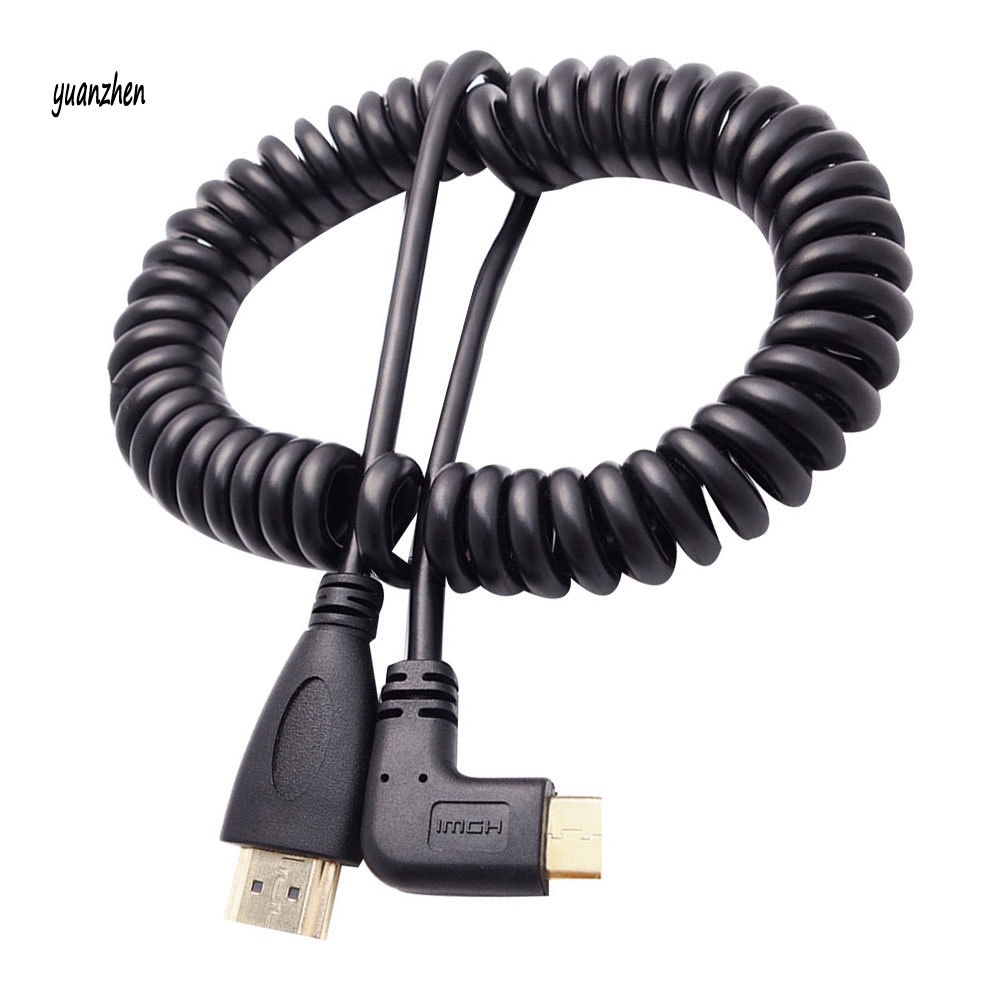 Dây cáp chuyển đổi Mini HDMI sang HDMI góc phải 90 độ chuyên dụng cho SLR PC