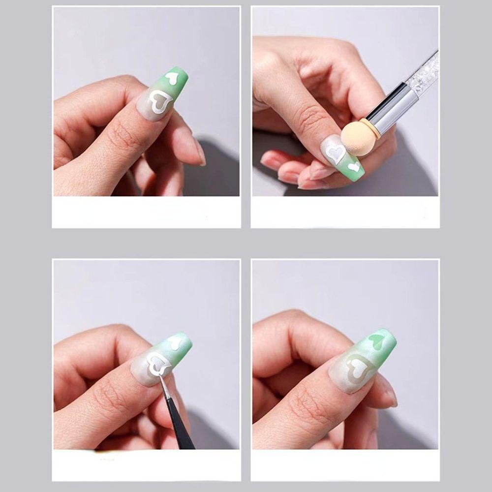 MOCHO Miếng Dán Trang Trí Móng Tay Nghệ Thuật Hình Hoa Hồng Và Bướm