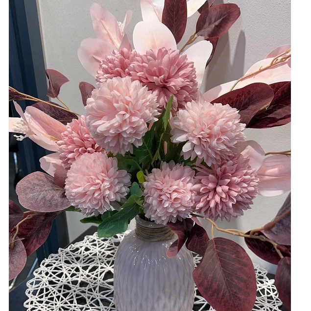 Bình Hoa Bồ Công Anh TRang Trí Nhà Phong Cách Hàn Quốc