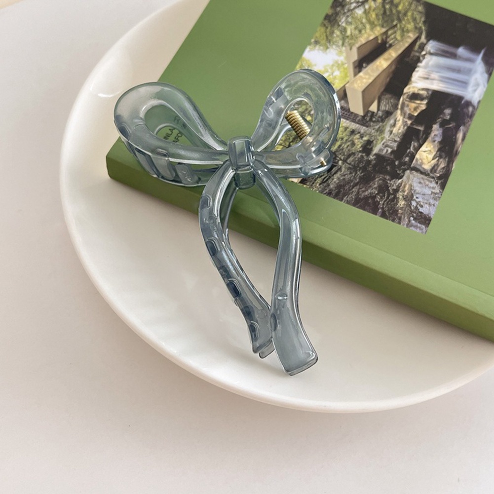 Kẹp Tóc Hình Nơ Bằng Nhựa Phong Cách Hàn Quốc Cho Nữ