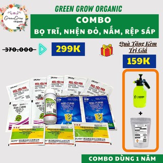 [Quà Tặng 159K] COMBO Thuốc Diệt Bọ Trĩ, Nhện Đỏ, Rệp Sáp, Nấm Lá Hoa Hồng, Trị Bọ Trĩ Và Côn Trùng Tận Gốc - MS129