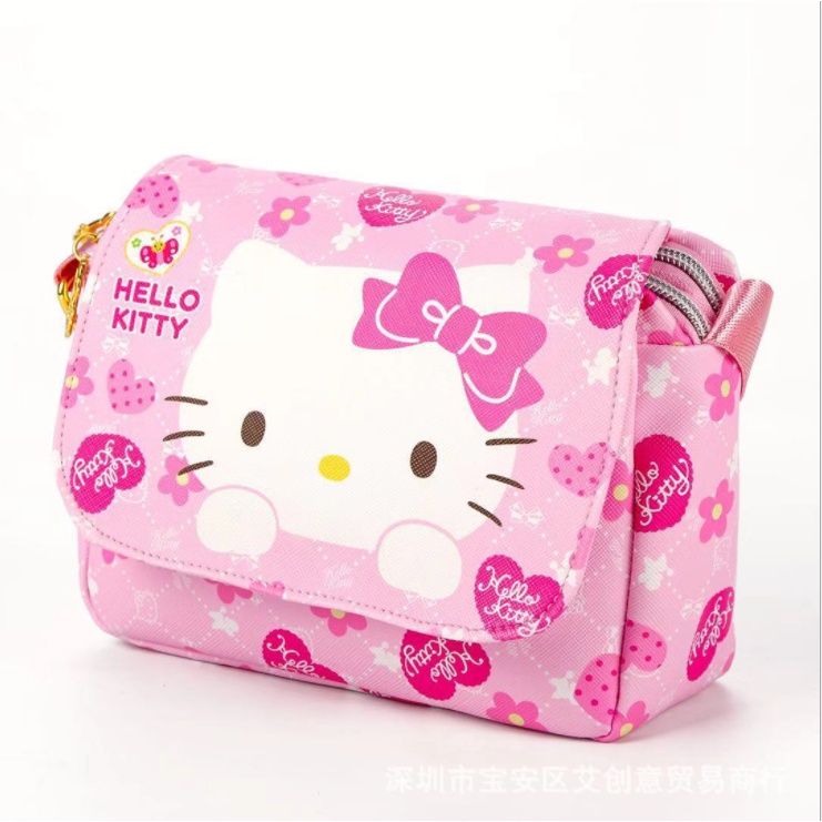 [Hàng Sẵn] Chính Hãng Túi Xách Đeo Vai Hello Kitty cho Bé phong cách Hàn Quốc Không Thấm Nước