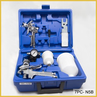 Bộ súng phun sơn dầu - 7PC-N5B tặng bầu đựng sơn
