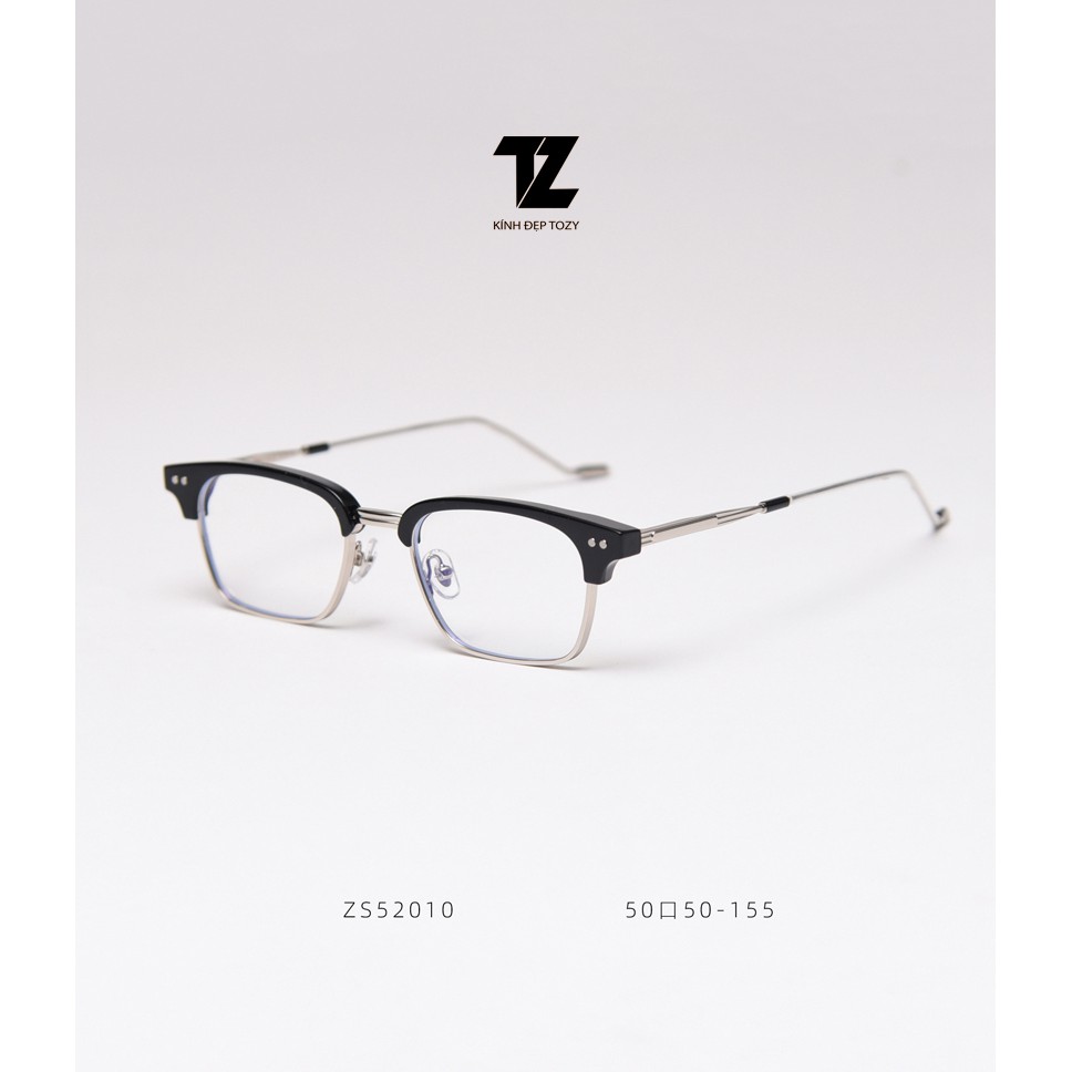 Gọng kính cận nam nữ vuông kim loại chống ánh sáng xanh cao cấp Hot Trend mới nhất 52010 | BigBuy360 - bigbuy360.vn