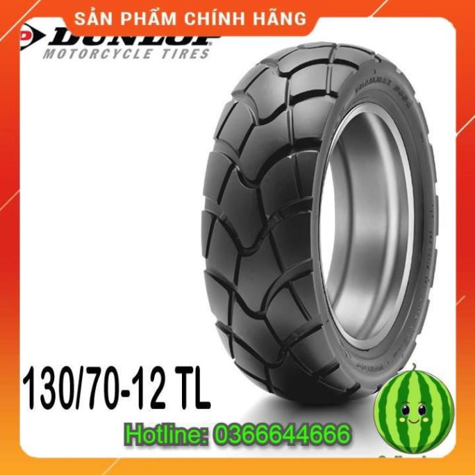 Lốp xe máy Dunlop D604 130/70-12 TL kiểu dáng Cruiser/Touring, xuất xứ Indo