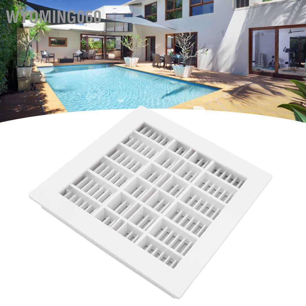 Nắp Đậy Cống Thoát Nước Bể Bơi Hình Vuông 1031 Kích Thước 25.3x25.3cm Thay Thế Tiện Dụng