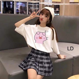 Áo phông heo con bẹo má LDU0619