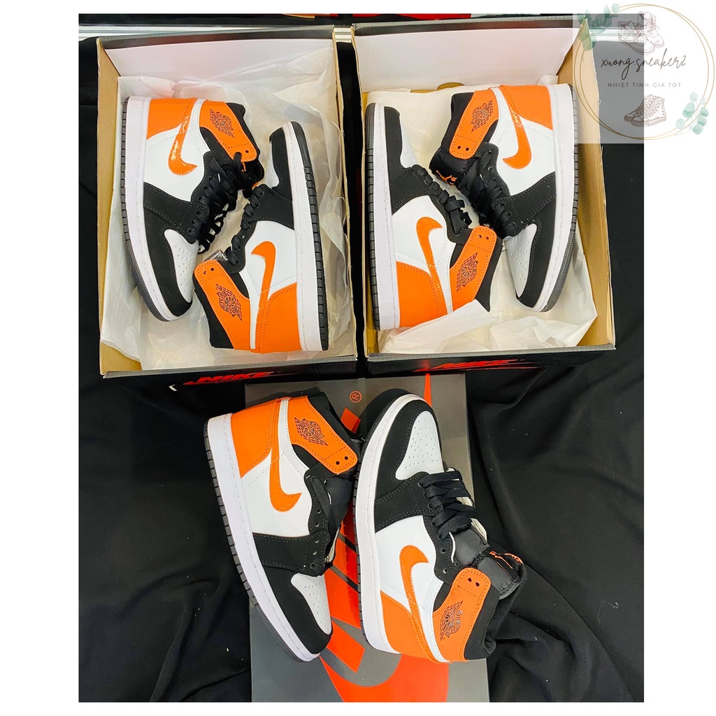 Giày Jordan cổ cao, giay JD màu cam cao cổ ,giày thể thao 1 , sneaker nam nữ HÀNG MỚI 💜