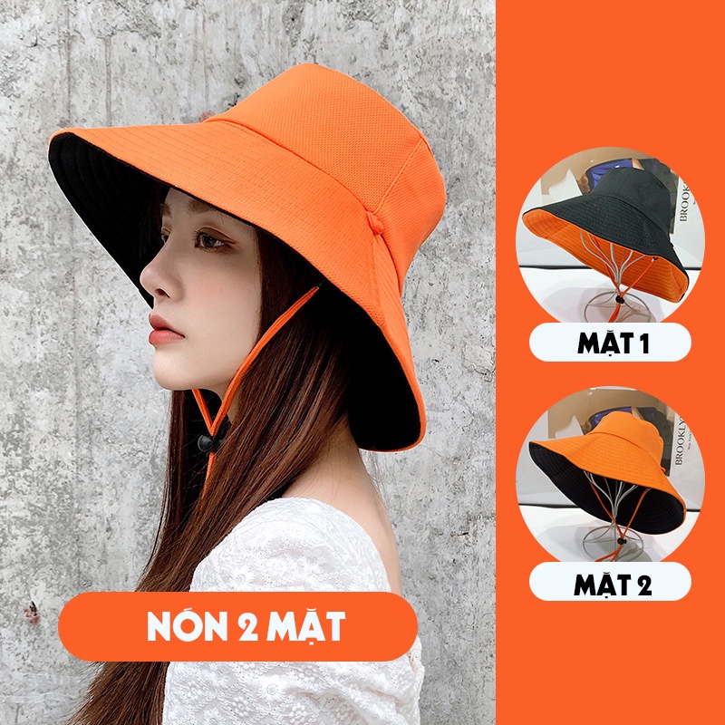 Nón Vải 2 Mặt Vành Rộng Thời Trang Chống Nắng L654 - LoanTay