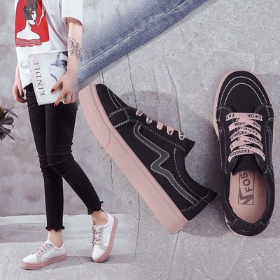 [INS HOT] Giày lười chất liệu canvas kiểu dáng đơn giản hợp thời trang dành cho nữ （1901） | BigBuy360 - bigbuy360.vn