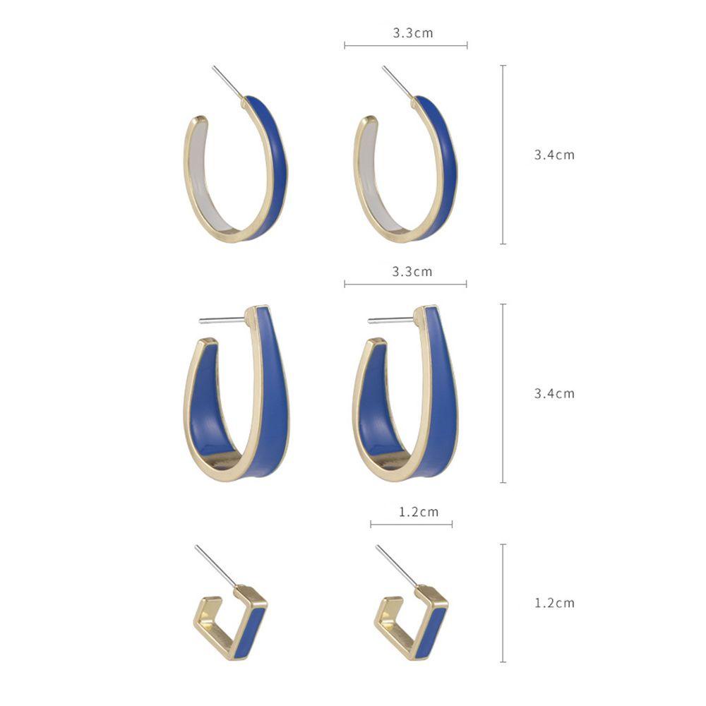 Bông Tai Hình Chữ U / Vuông Thời Trang Dành Cho Nữ