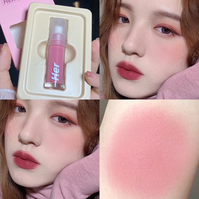 Phấn Má Hồng Dạng Lỏng Đơn Sắc 6 Màu Tùy Chọn