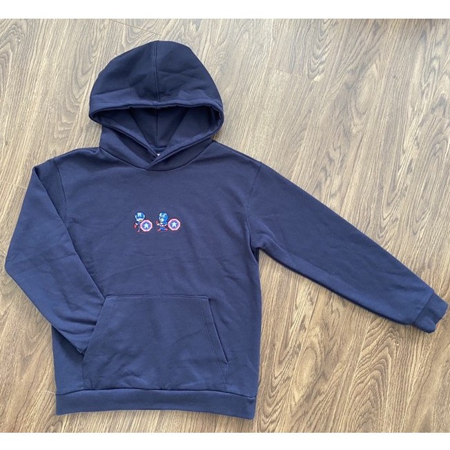 Áo hoodie Marvel in thêu trước ngực - Hàng xuất Hàn