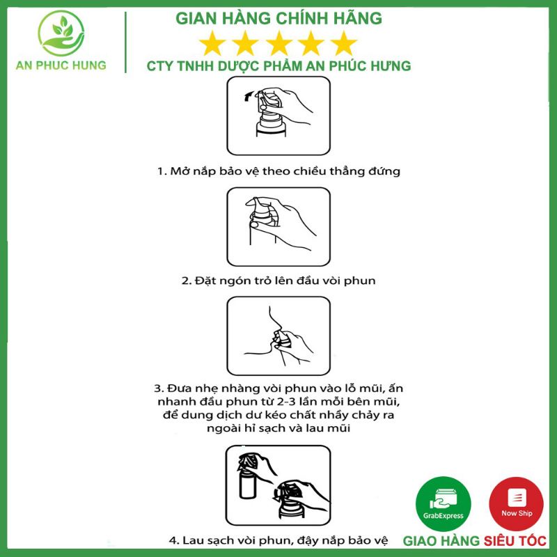 Dung dịch nước Xịt mũi DK salt Baby vệ sinh mũi hàng ngày