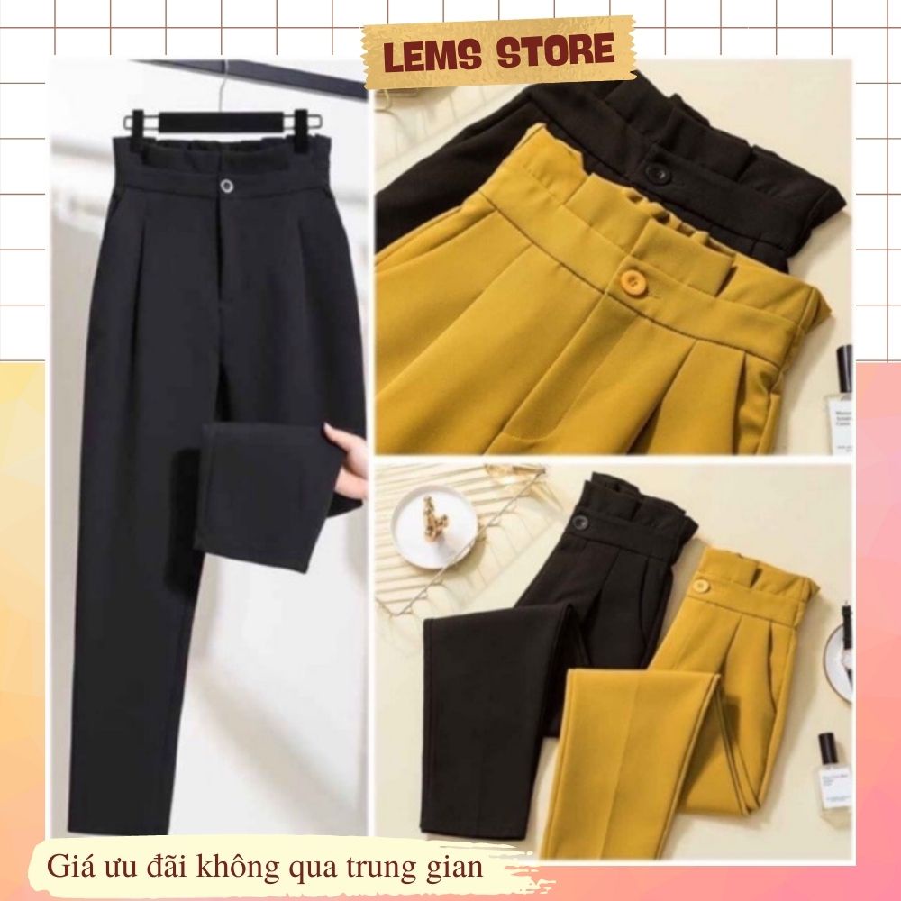 Quần baggy công sở cạp bèo