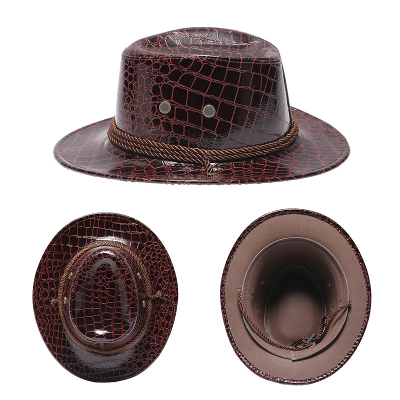 Mũ Cao Bồi Bằng Da Dành Cho Nữ