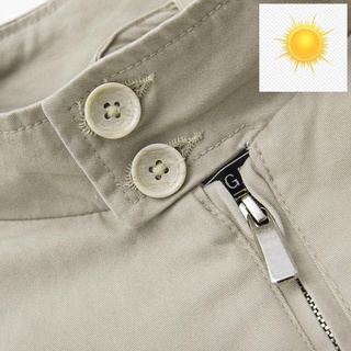 [ Hàng chạy] Áo Khoác Kaki Cổ Đứng ICON DENIM Riding Jacket, 4 Túi Tiện Lợi