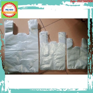 Bịch nilong 2 quai màu trắng - tất cả size 15 - 20 - 24 - 26 - 30 - 35 - 40