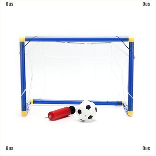 outstandingu 🔥 Folding Mini Football Soccer Goal Post Net Set with Pump Kids Sport Toy