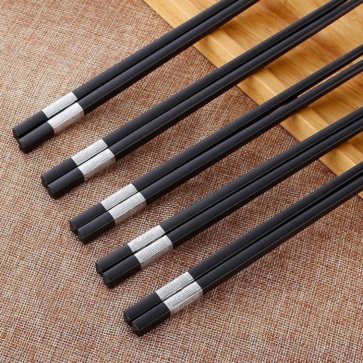 Bộ 10 đôi đũa khảm vàng phong cách Nhật Bản 2248