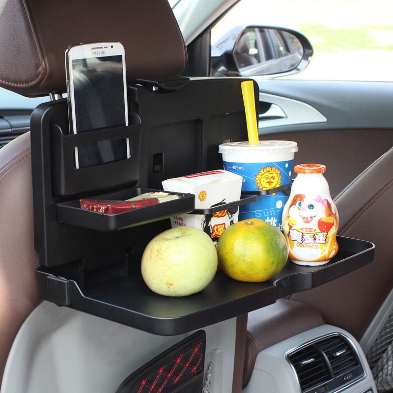 Bàn ăn ô tô có gập được đa chức năng giữ cốc,lưng ghế sau bàn ăn cho trẻ con