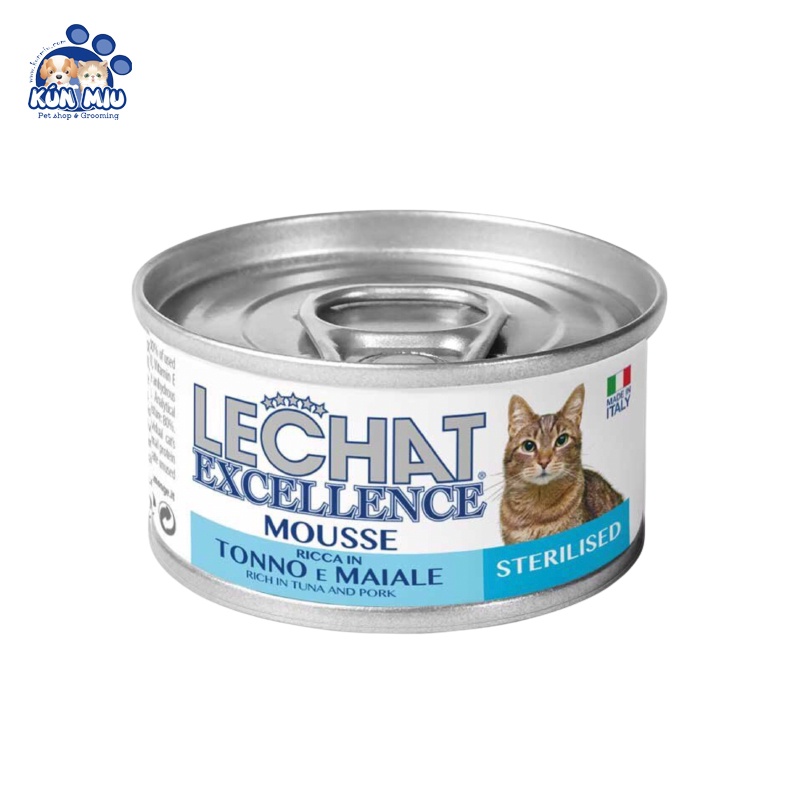 Pate Cho Mèo Triệt Sản và Mèo Trưởng Thành Lechat Excellence (Dạng Mousse) 85g