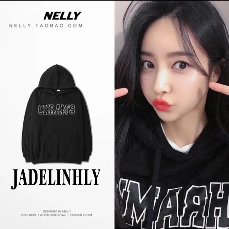 Áo hoodie nelly nỉ sale  chrams