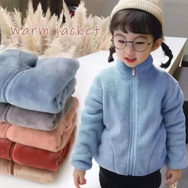 Áo Khoác Vải Nhung San Hô Phong Cách Phương Tây Đáng Yêu Cho Bé 2-7 Tuổi