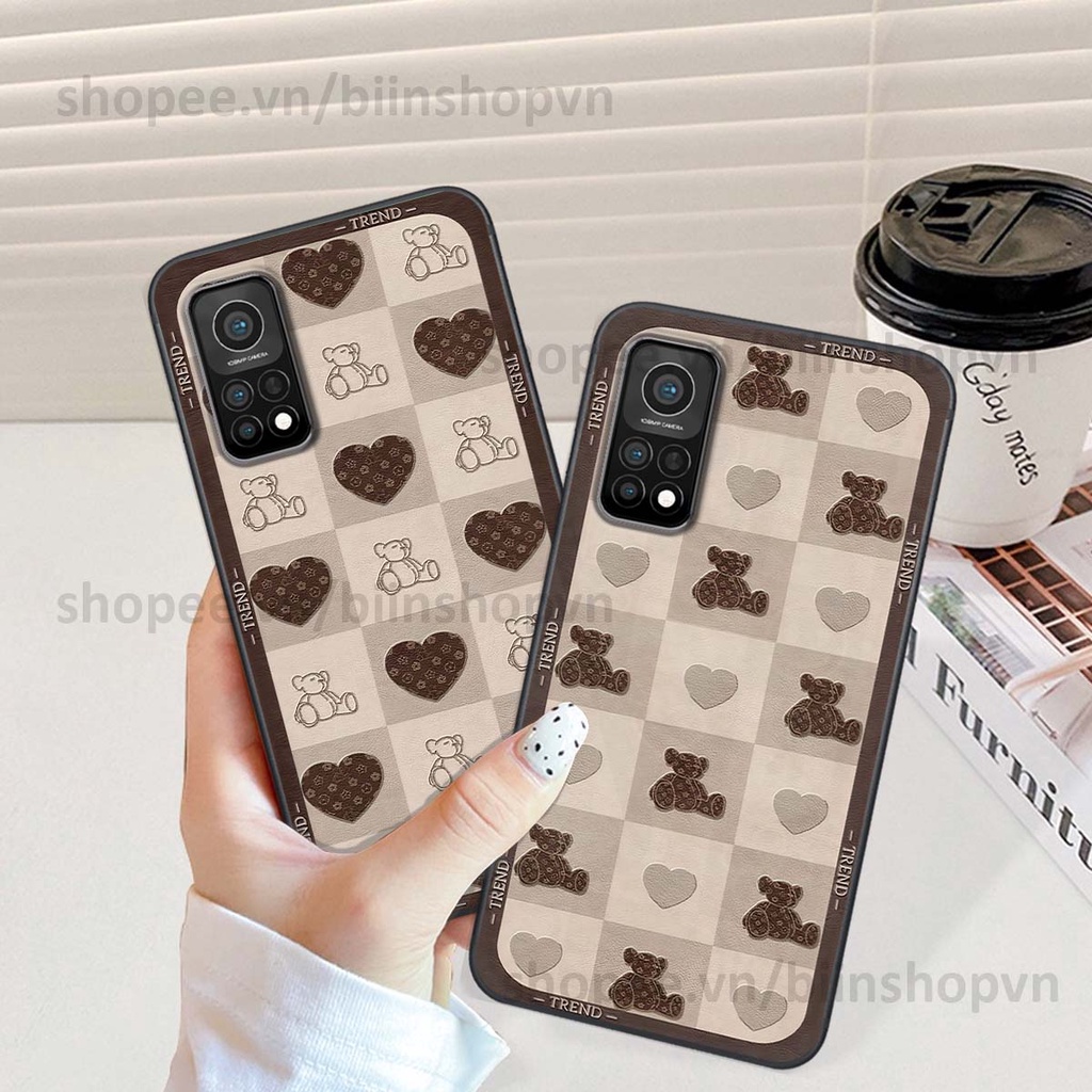 Ốp Xiaomi Mi 10T Pro caro trái tim nhiều màu sắc, đầy cá tính, khẳng định phong cách