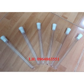 Ống nghiệm thủy tinh có nút cao su (18x180)