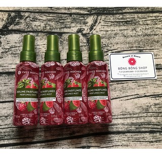 (Chuẩn Pháp-100ml) Xịt thơm toàn thân và tóc Yves Rocher hương Mâm Xôi Bạc Hà và Tiêu