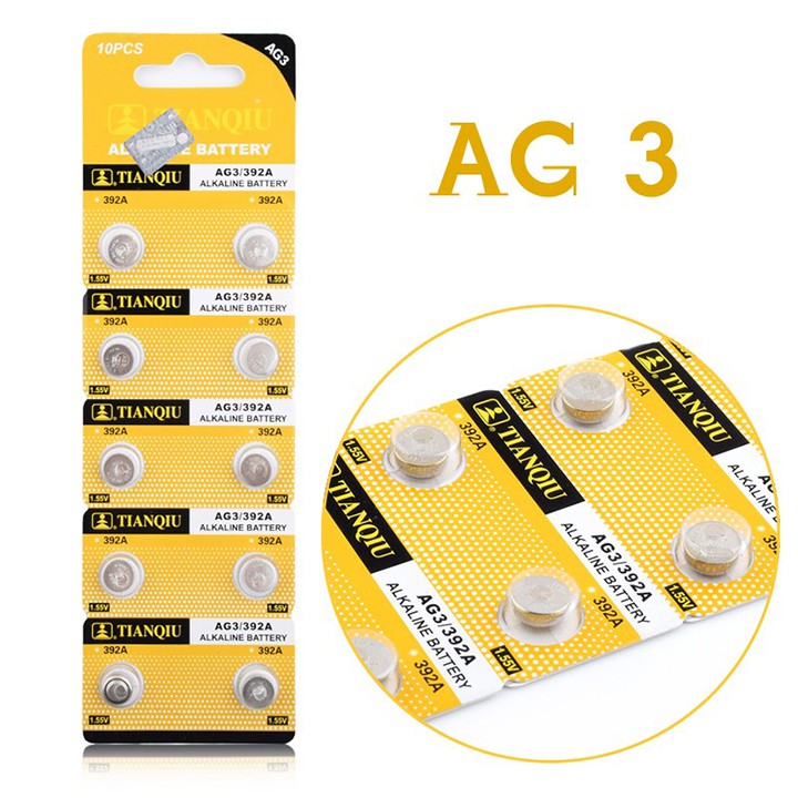 Pin cúc áo đồng hồ AG3