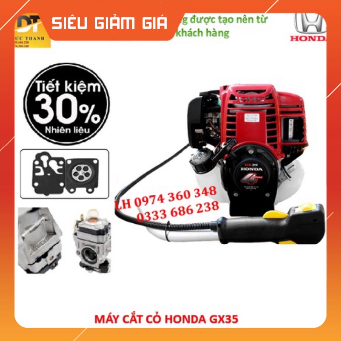 Cam kết Chính hãng Máy cắt cỏ đeo vai HONDA GX35. Nhập khẩu Thái Lan