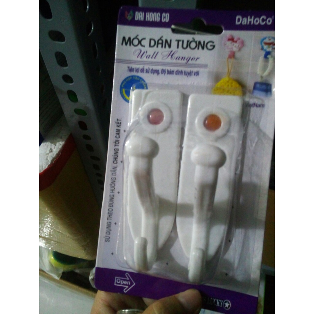 Vĩ 2 móc dán tường