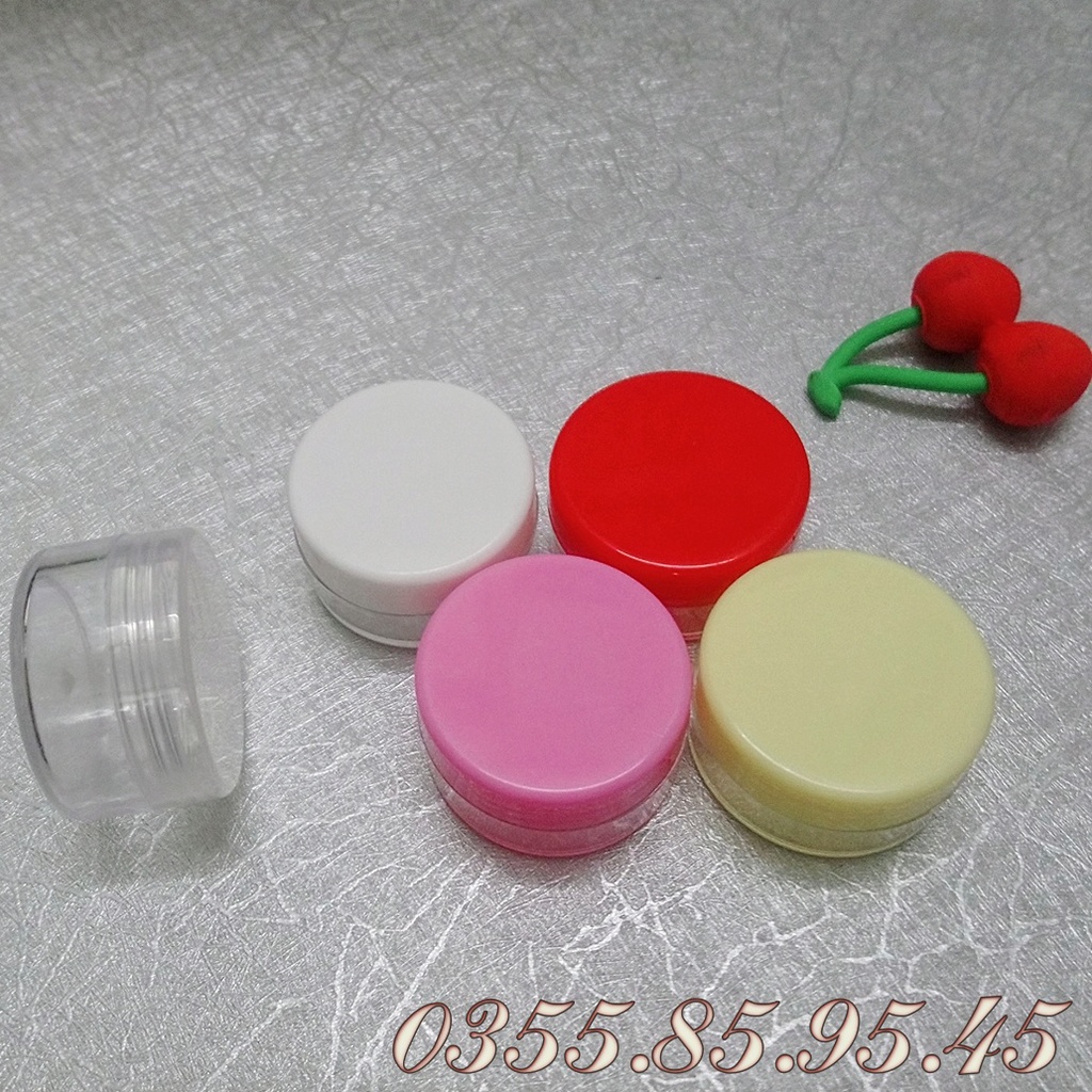 ⚡GÌ CŨNG RẺ ⚡Hũ nhựa chiết mỹ phẩm tròn 5G và 10G - Hủ đựng kem face du lịch.