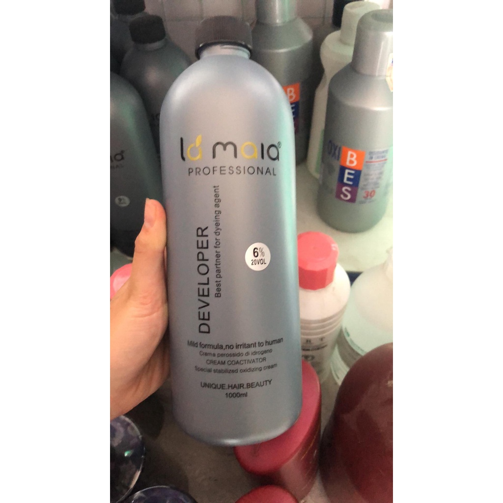 Oxy Trợ Nhuộm Tóc Lamaia 10 20 30 40 Vol Developer Mềm mượt Tóc Mùi Thơm Bạc Hà Giảm Xót Da Đầu Bestmypham