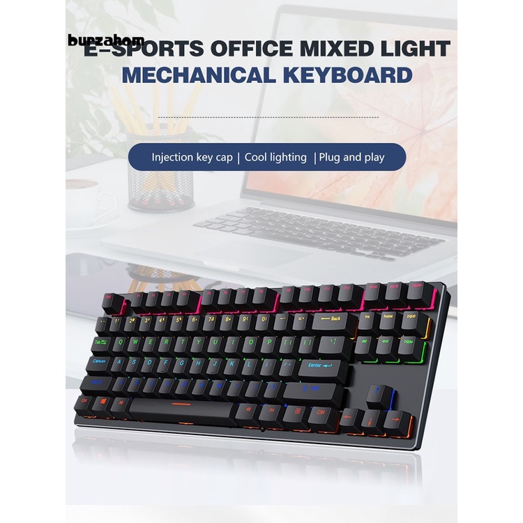 Bàn Phím 87 Phím Có Đèn Led Rgb Không Độc Hại Cho Văn Phòng